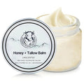 Grass Fed Honey & Tallow Balm, Tallow+Honey Cream, Organic Beeftallow and ManukaHoney Face Cream, Hydrating Soothing Moisturizer For Skin (1)
