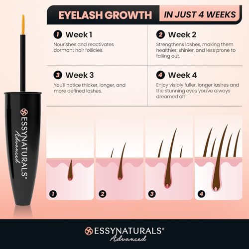 EssyNaturals Eyelash Growth Serum - Longer, Thicker Lashes