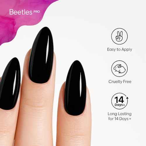 Beetles Pro Gel Top Coat? 20ml Each, High Glossy & Long-Lasting up to 28 Days ? Soak-Off Non-Yellowing Strong Coverage Gel for LED/U V Lamps, Professional Salon Manicure