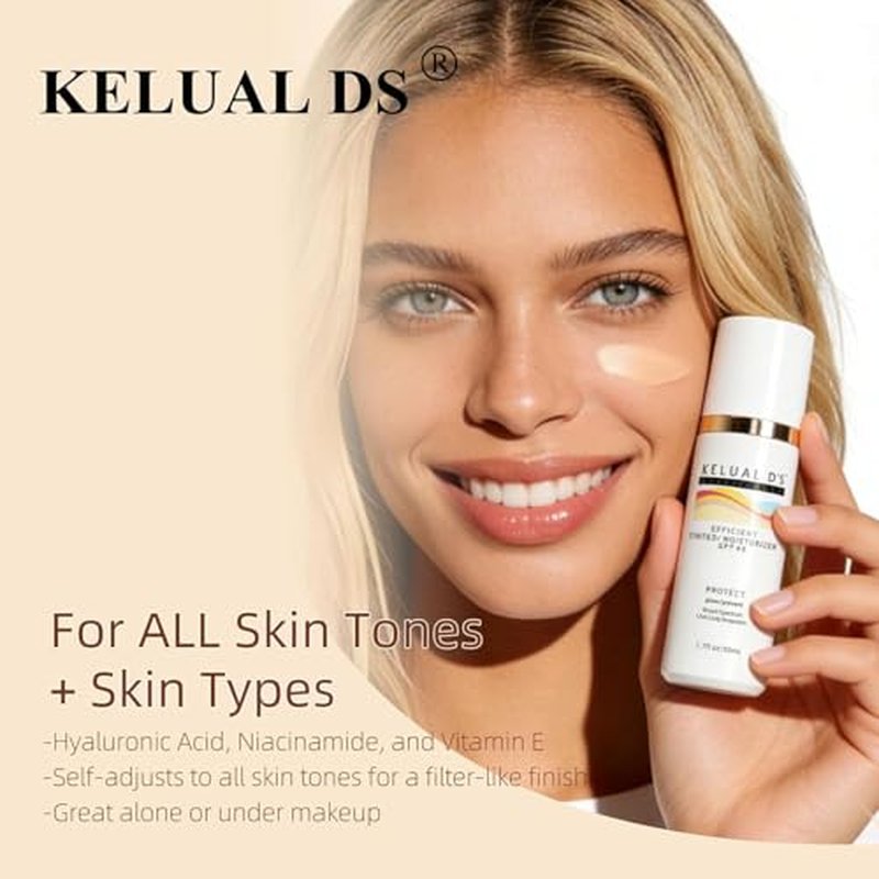 Anti-Aging Tinted Face Moisturizer & Sunscreen SPF 46 - 2 PCS