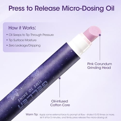 GELLEN Ceramic Cuticle Oil Pusher Pen – 2Pc Set