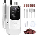 Makartt Rechargeable Nail Drill Kit - 35,000 RPM, Cordless, LED Display
