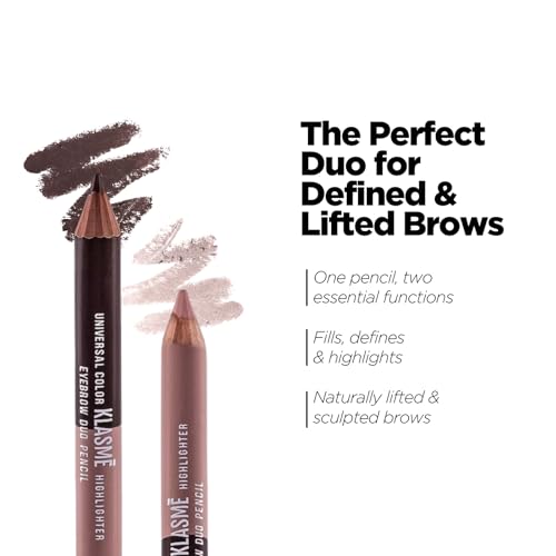 Klasme Eyebrow Duo Pencil – 2-in-1 Fill & Highlight