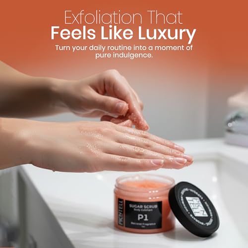 P1 Scented Body Scrub ? Premium Quality Sugar Scrub with Bac.Rouge.540 Fragrance ? Hydrating & Exfoliating Body Scrub with Natural Ingredients (12 OZ Full Size)
