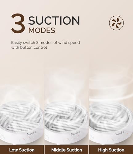 MelodySusie Portable Nail Dust Collector with 3 Suction Modes