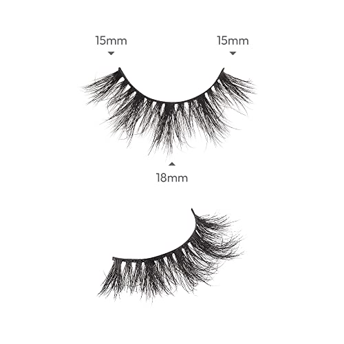 i-ENVY Luxury Mink False Eyelashes 3D Multi-Curl 3 Pack
