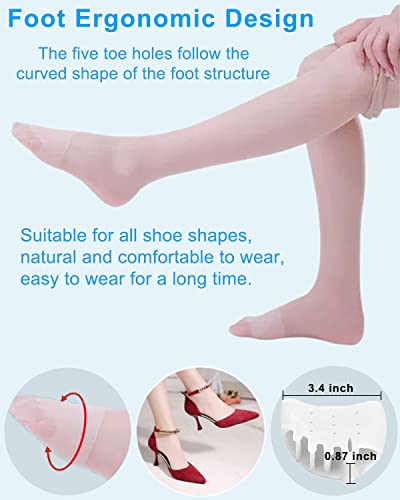 Golbylicc 4 Pairs Gel Metatarsal Pads & Toe Spacers for Bunion Relief