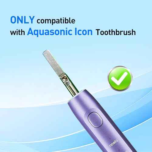 Replacement Brush Heads Compatible with AquaSonic icon Electric Toothbrush, 10 Pack, Stone