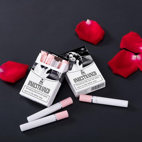 4 Colors Mini Tube Mate Velvet Lipstick, Long - Lasting 24H Waterproof Lip Tint,Vegan Beauty, Hydrating Red Lip Stain for Women, Non - Sticky Smooth Lip Makeup Set