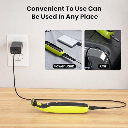 5V Charger Fit for Philips Norelco One Blade 360 QP2724 QP2834, MG5910 MG7910 MG9510 MG9525 QP4631 QP6542 QP6552 QP4530 QP1924 QP1324 MG5900 MG9520 for Phillips Electric Trimmer Charging Cord