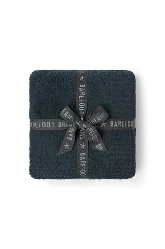 Barefoot Dreams CozyChic Throw Blanket - Onyx Blue, 54"x72"
