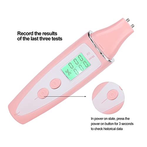 Digital LCD Skin Analyzer with Oil & Hydration Tester