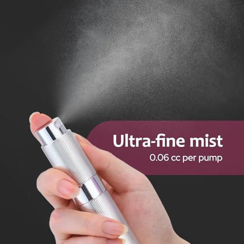 LISAPACK 8ML Refillable Perfume Atomizer Travel Spray Bottle