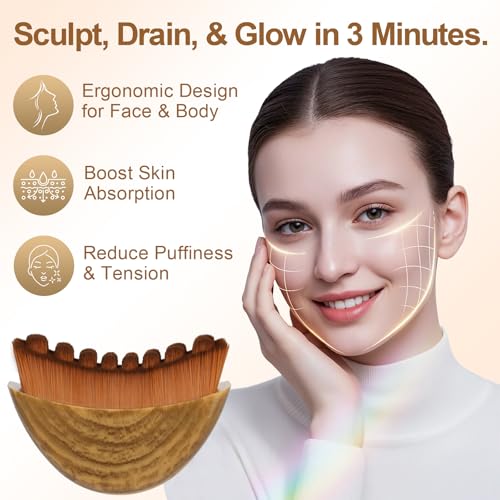 Lymphatic Face & Body Brush - Dual-Action Massage & Contouring Tool