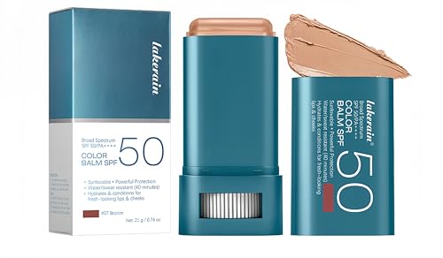 MAEPEOR Face Blush Stick 8 Colors for Cheeks, Eyes & Lips - Shade 07 Bronze