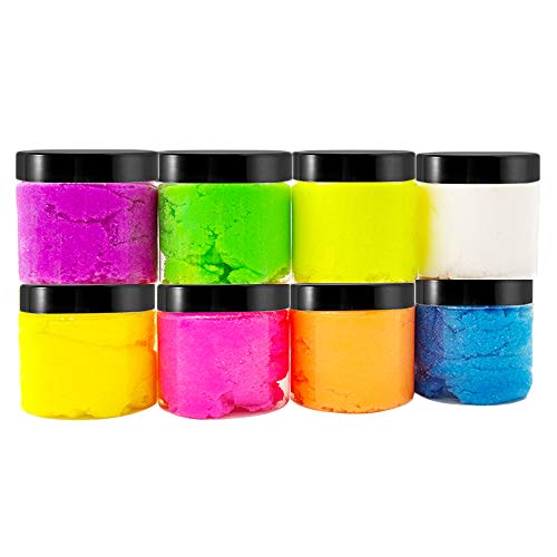 20 Pack 2oz Clear Plastic Round Slime Containers with Lids