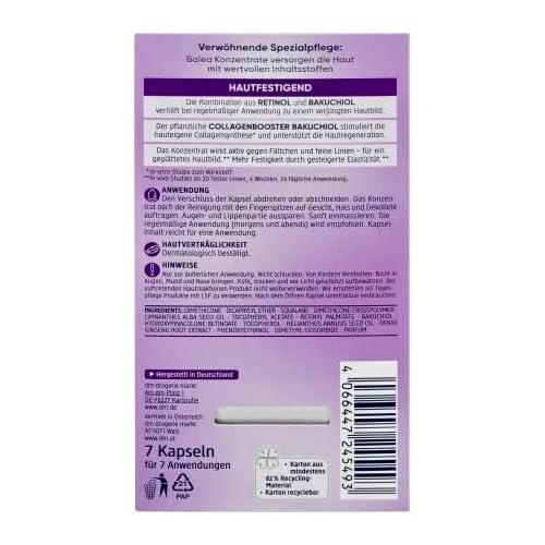 Concentrate Lift effect Face Care Serum / 21 Capsules