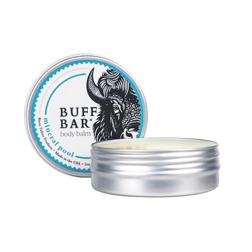 Big Crazy Buffalo Pure Bison Tallow Balm, Mineral Pool - Scents of Himalayan Sea Salt, Moss, & Freesia - Body Butter, Hydrating, Naturally Derived, Replaces Lotion - Dry, Itchy Skin