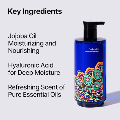 Pyunkang Yul PKY Dancheong Intensive Moisture Body Lotion for Dry & Sensitive Skin, Long-Lasting Hydration with Essential Oils, Korean Skincare (350 ml / 11.83 Fl. Oz)