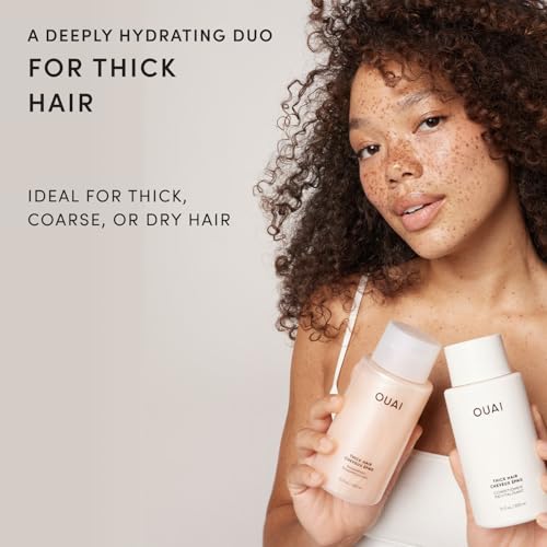 OUAI Thick Hair Shampoo & Conditioner Set - Sulfate Free Care