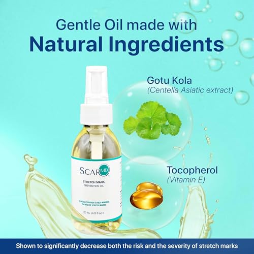 Stretch Mark Oil, Minimizes the Risk and Severity of Stretch Marks, Gentle Belly Oil for Pregnancy, Made of Natural Ingredients, Suitable for Adults and Children, 120mL£¨4.06 Fl Oz£©