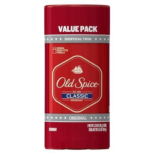 Old Spice Classic Original Deodorant Men 24hr, Pack of 2