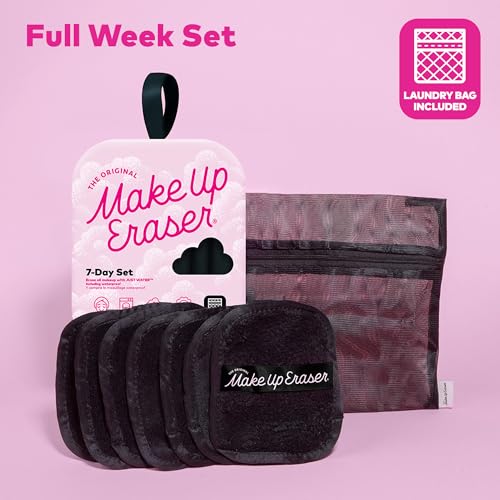 The Original MakeUp Eraser, 7-Day Set, Erase All Makeup With Just Water, Including Waterproof Mascara, Eyeliner, Foundation, Lipstick, Sunscreen, and More! (Road Less Traveled), 7ct.