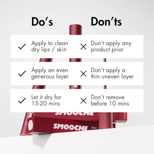 Smooche Peel-Off Lip Stain Tint – Waterproof, 12-Hour Wear, Mauve Berry
