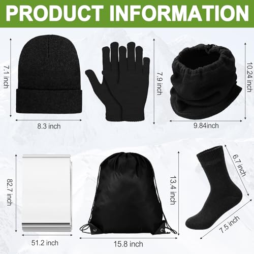 Coume 24-Set Homeless Care Package Winter Hygiene Kit Bulk
