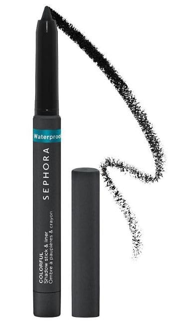 Sephora Colorful Waterproof Eyeshadow & Eyeliner Stick - Matte Black