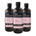 Baylis & Harding Goodness Rose & Geranium Natural Body Wash 16.9 fl. oz (Pack of 3) - Biodegradable Formula - Vegan Friendly