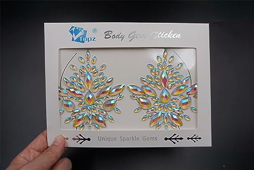 Glow in the Dark Face Gems Sticker | Festival Rave Tattoo