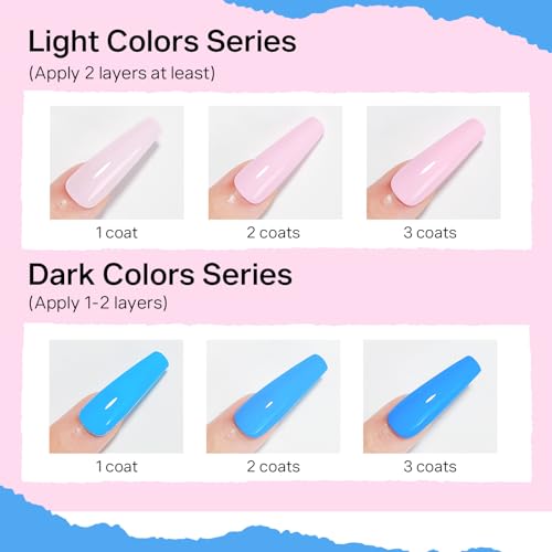 MIZHSE Quick Dry Nail Polish Set, 24 Colors - Fast Drying