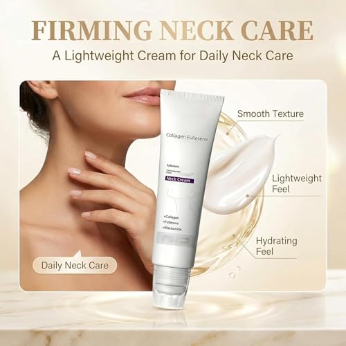 Collagen Neck Cream with Roller - Firming & Lifting Moisturizer (2Pcs)