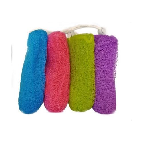 Aquasentials Exfoliating Mesh Soap Saver Pouch (4pk)(Color Assorted)