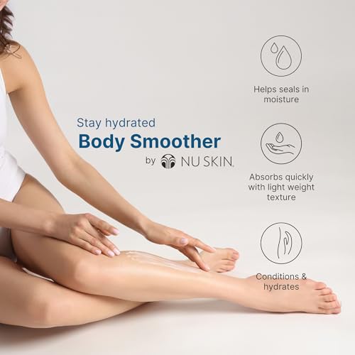 Nu Skin Body Smoother | Luxurious Moisture-Locking Body Lotion with Aloe Vera, Algae Extract, Vitamins A and E for Optimal Skin Nourishment and Hydration | Quick-Absorbing Formula | 8.4 Fl Oz | 2 Pack