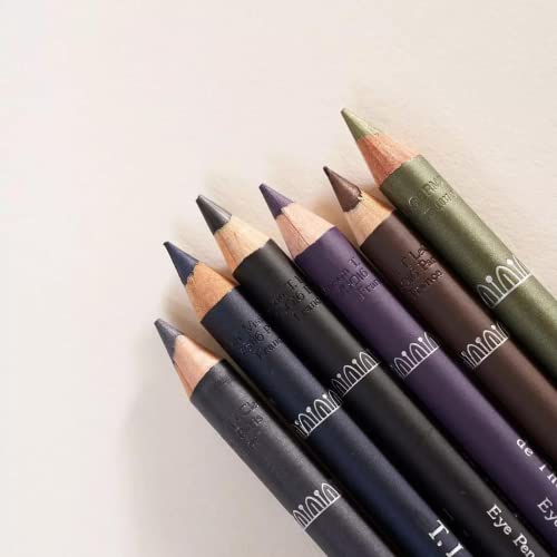 T. LeClerc Eyeliner Pencil - Long Lasting Precision Sharp Tip Eye Pencil for Water Line & Lash Line Use as Highlighter, Concelear, Under Eye Smudge Proof Smokey Eye Makeup Easy to Color (Violine)