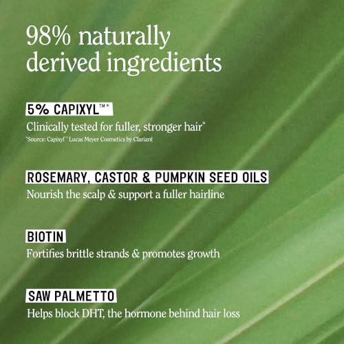 Men's Hair Growth Serum with Capixyl & Biotin - Fuller, Thicker Hair Treatment