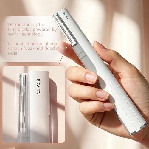 Sonic Dermaplane Razor for Women - Facial Hair & Peach Fuzz Remover