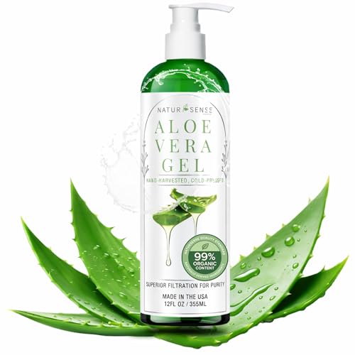 Organic Aloe Vera Gel for Face, Skin & Hair – 99% Cold-Pressed
