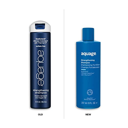 Aquage SeaExtend Strengthening Shampoo - Mineral-Rich Bio-Strengtheners And A Rejuvenating Blend Of Algasilk Improve Strength And Help Reduce Breakage, 8 oz