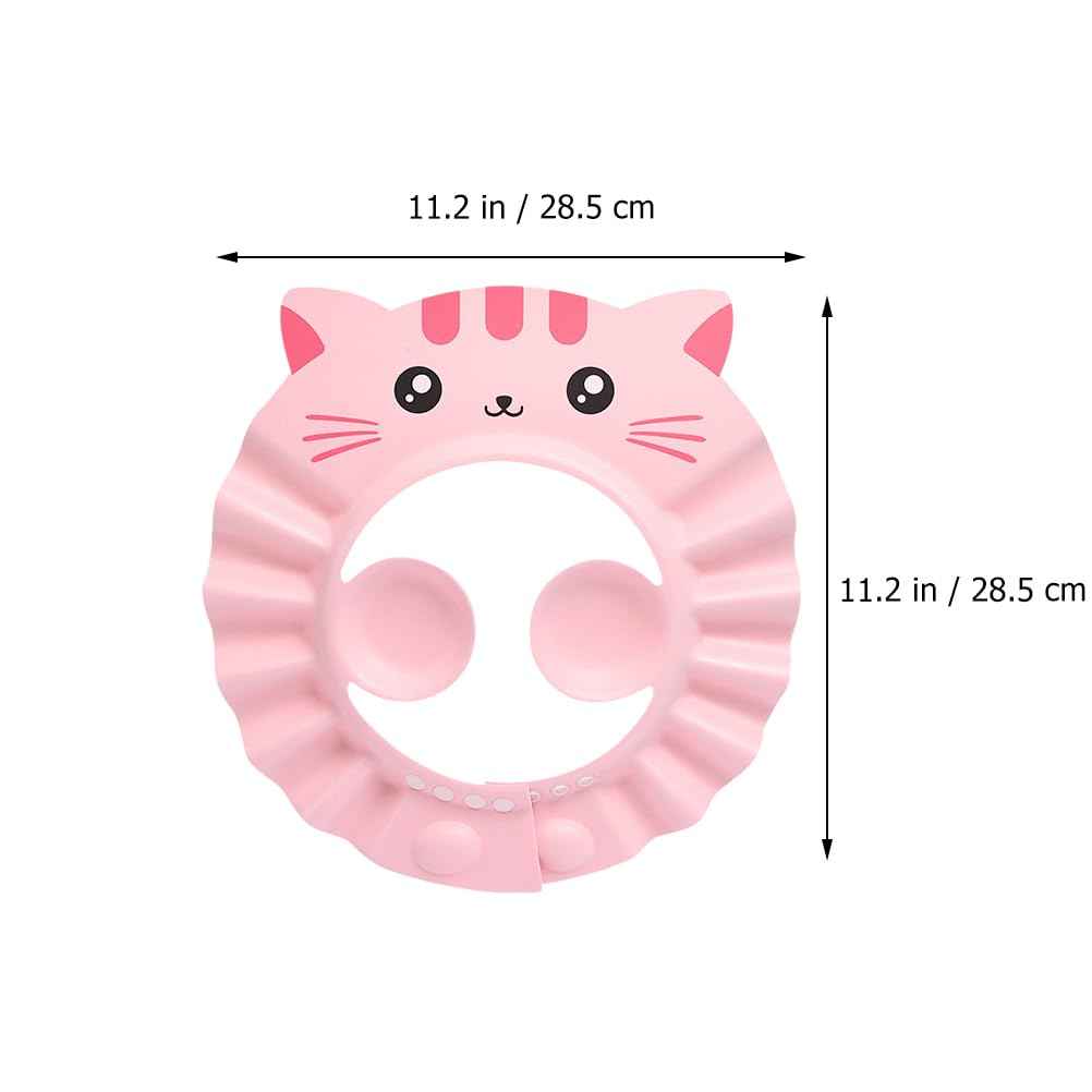 Totority Waterproof Baby Bath Cap with Adjustable Ear Cover 2 Pack Infant Shower Hat for Toddler Shampoo Protection and Comfortable Bathing