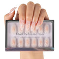 Press On Nails - Shoreline Swirl Medium Almond, 30 Pcs
