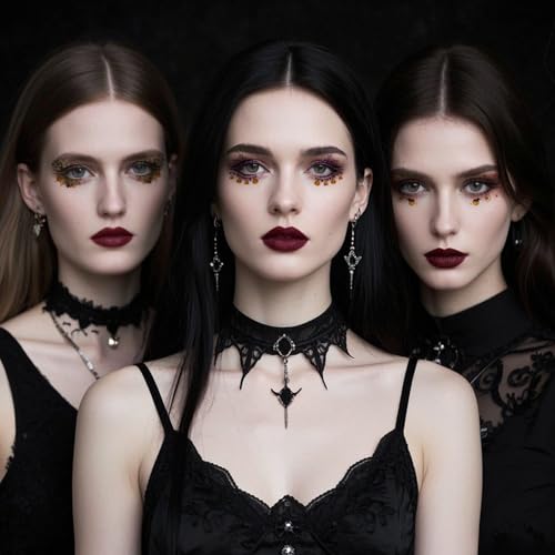 10 Pcs Halloween Eye Tattoos,Colourful Spider Web and Bat Design Eye Tattoos Temporary,Waterproof Sweatproof Day of the Dead Makeup, Halloween Temporary Tattoo for Women Men Party Cosplay