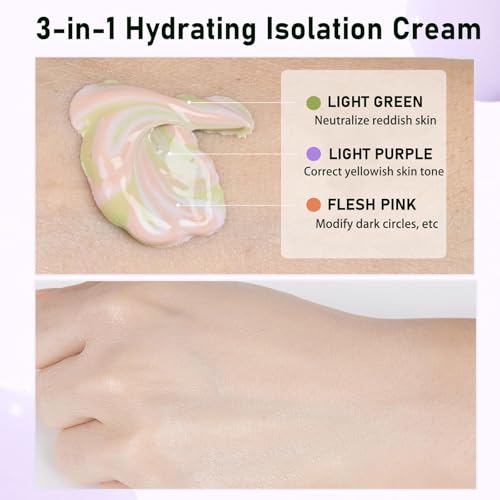 Color Correcting Primer with Sunscreen SPF - 3in1 Face Makeup Base