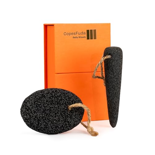 Natural Volcanic Pumice Stone Foot Scrubber Set - 2 Pcs Callus Remover