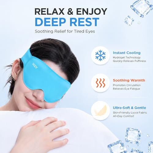 BOZV 2-in-1 Hot & Cold Eye Mask – Gel-Infused Sleep Mask