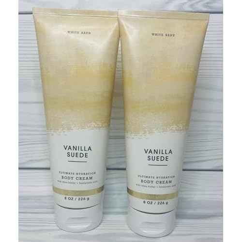 Bath & Body Works Vanilla Suede Ultimate Hydration Body Cream 8 Ounces Pack of 2