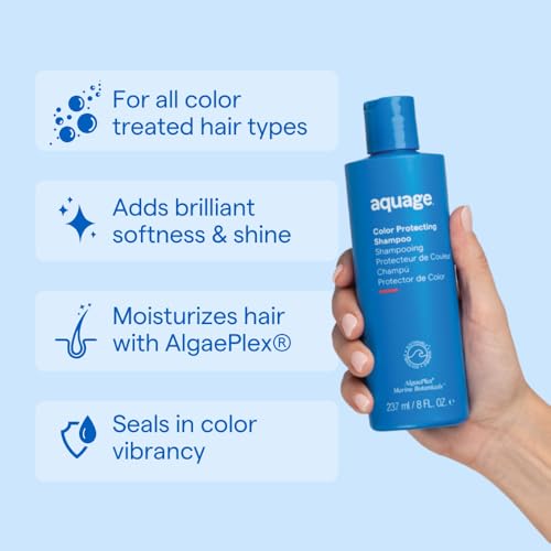 Aquage Color Protecting Shampoo, Contains AlgaePlex Marine Botanicals to Help Seal In Color and Provide Gentle Cleansing