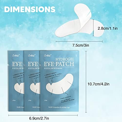 C. ARTIST 100 Pairs V-Shaped Hydrogel Under Eye Pads for Lash Extensions